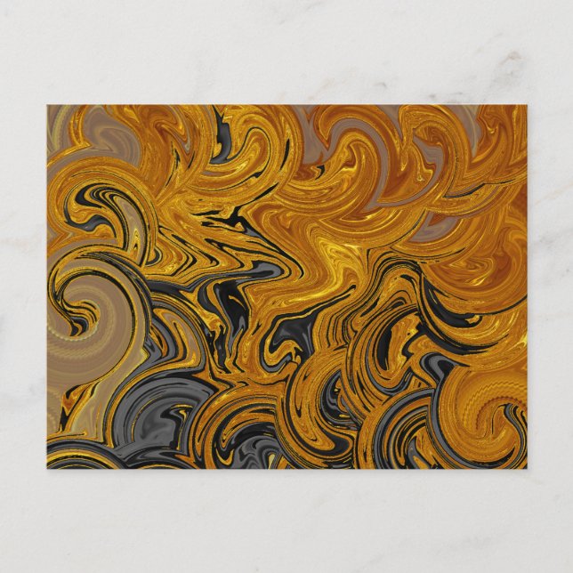 Flüssiges Gold Postkarte (Vorderseite)