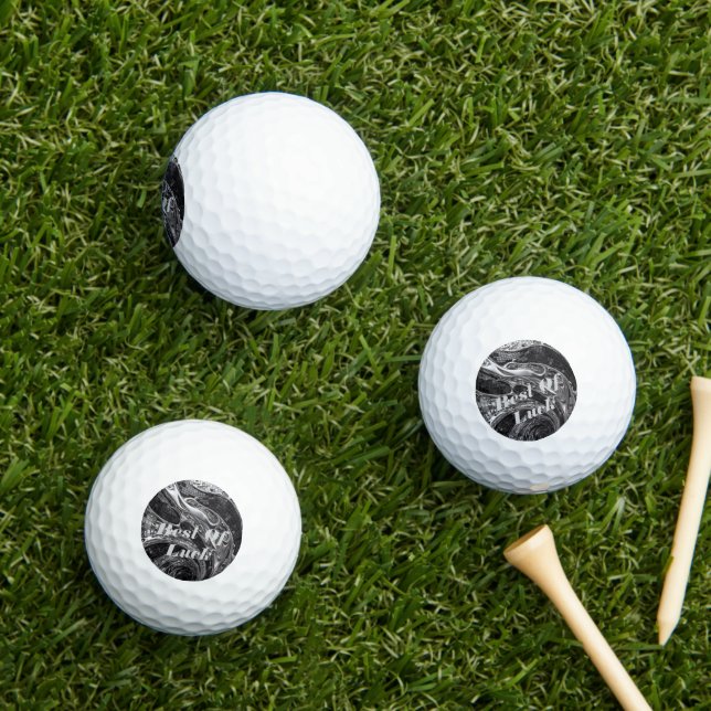 Flüssiges Silber-Chrom-Mosaik Golfball (Insitu Gras)