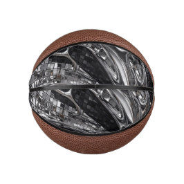 Flüssiges Silber-Chrom-Mosaik Mini Basketball