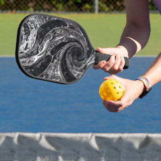 Flüssiges Silber-Chrom-Mosaik Pickleball Schläger