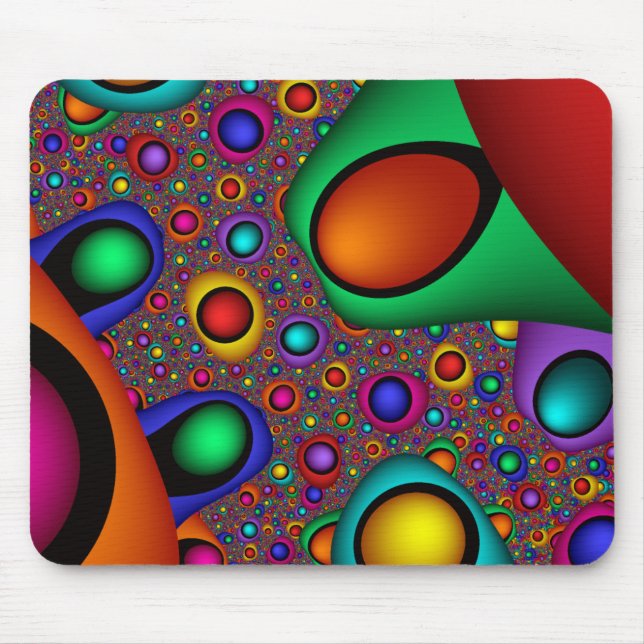 Flüssigkeit - Fraktal Mousepad (Vorne)