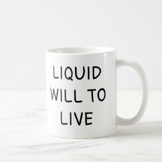 Flüssigkeit lebt kaffeetasse