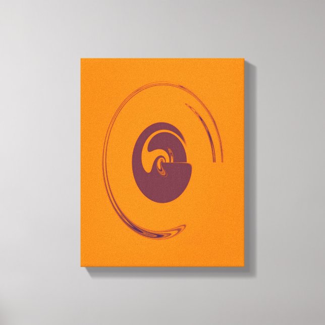 Flüssigkeits-Kreise - überzogene Canvas Leinwanddruck (Vorderseite)