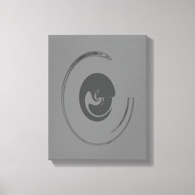 Flüssigkeits-Kreise - überzogene Canvas Leinwanddruck (Vorderseite)