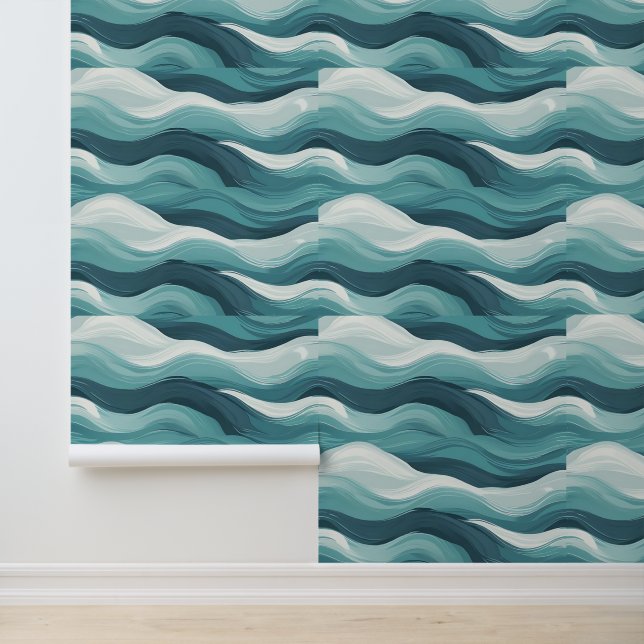 Flüssigkeitsbewegung Abstrakt Peel und Stick Tapete (Anwendung)