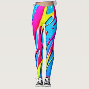 Flüssigkeitsfarben: Ein treibendes Abstraktes Meis Leggings