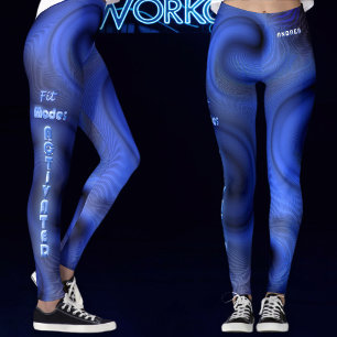 Flüssigkeitswirbel Holografische Neon-Fitness 2026 Leggings