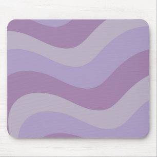 Flüssigkeitswirbel Violett Fließen Groovy Streifen Mousepad