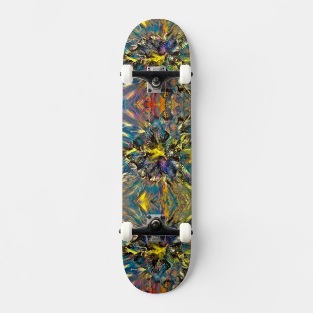 Flüssigkunst / Malerei Skateboard (Vorderseite)