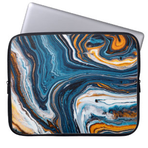 Flüssigkunsttextur. Hintergrund mit abstrakter Mis Laptopschutzhülle