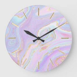 Flüssigmarmordesign große Uhr