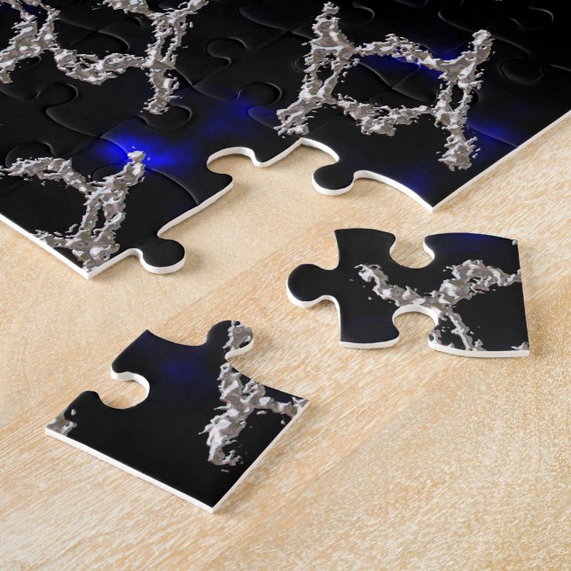 Flüssigmetall Gold und Silver Mandela Puzzle (Seite)