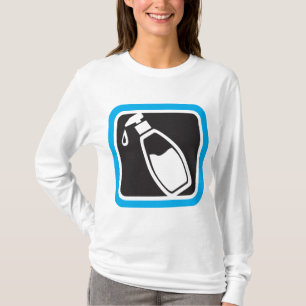 Flüssigseifenspender-Pumpenflaschen-Symbol T-Shirt