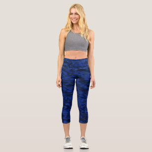 Flüssigwassermuster Capri Leggings
