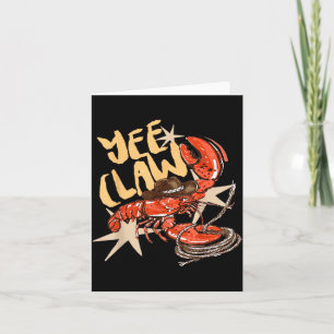 Flusskrebs Cowboy Yee Kralle Crayfish Hummer Weste Karte