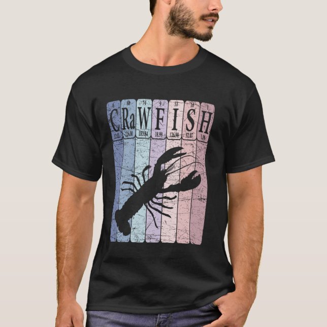 Flusskrebs Periodensystem Elemente Crayfish T-Shirt (Vorderseite)
