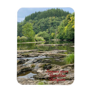 Flusslandschaft der Semois in Bouillon, Belgien Magnet