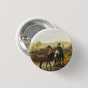 Flusslandschaft mit den Fahrern Aelbert Cuyp Button