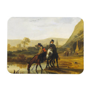 Flusslandschaft mit den Fahrern Aelbert Cuyp Magnet