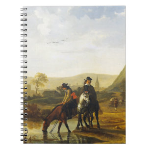 Flusslandschaft mit den Fahrern Aelbert Cuyp Notizblock