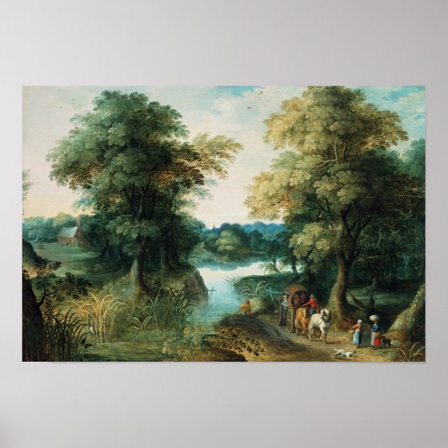 Flusslandschaft Poster (Vorne)