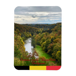 Flusslandschaft Semois in Bouillon, Belgien Reise Magnet