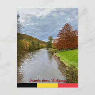 Flusslandschaft Semois in Bouillon, Belgien Reise Postkarte