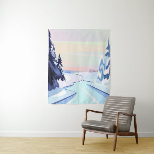 Flusslandschaft Wandteppich