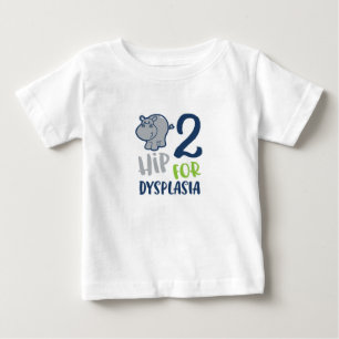Flusspferd für angesagten Dysplasia Baby T-shirt