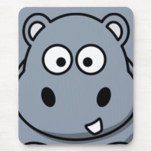 Flusspferd-Gesicht Mousepad