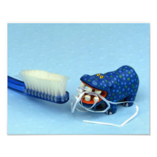 Flusspferd-Glasschlacken-Foto-Druck Fotodruck