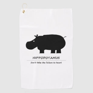Flusspferd Golfhandtücher Golfhandtuch