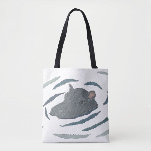 Flusspferd, Hippopotamus, wild lebende Tiere, (Vorderseite)