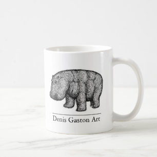 Flusspferd-Kaffee-Tasse von Kunst Denis Gaston Kaffeetasse