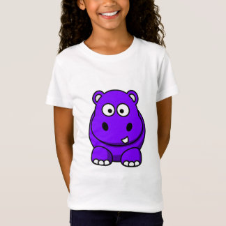 Flusspferd lila T-Shirt
