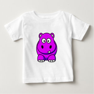 Flusspferd-Rosa Baby T-shirt