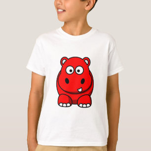 Flusspferd-Rot T-Shirt