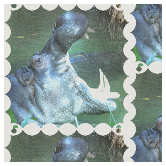 Flusspferd Stoff (Nahaufnahme)