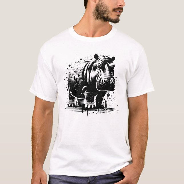 Flusspferd T-Shirt (Vorderseite)