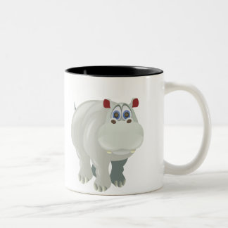 Flusspferd-Tasse Zweifarbige Tasse