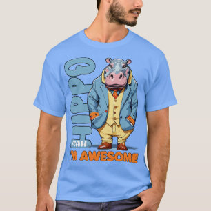 Flusspferd yeah ich bin großartig Moo Deng T-Shirt