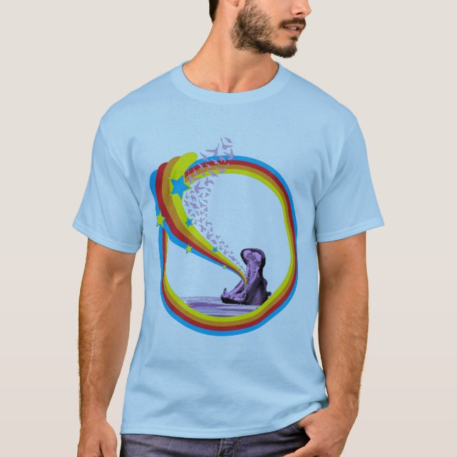 Flusspferd-zazzle T-Shirt (Vorderseite)