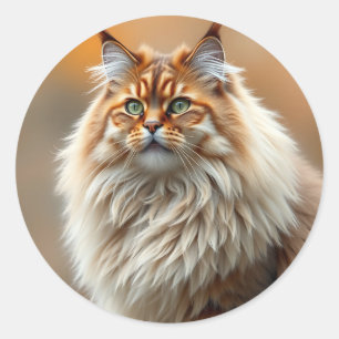 Flussportrait Runder Aufkleber