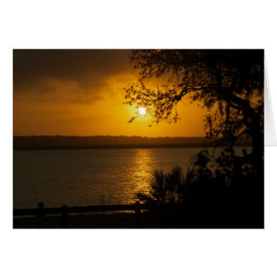 Flusssonnenuntergang