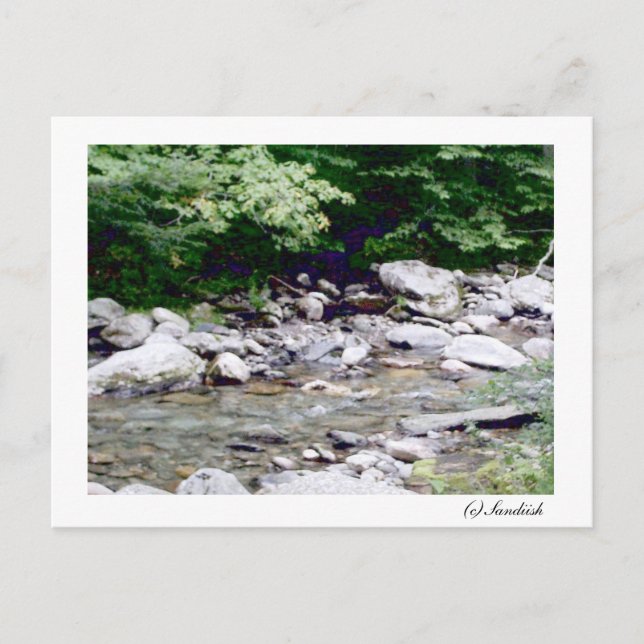 Flussteine, c) ländisch postkarte (Vorderseite)