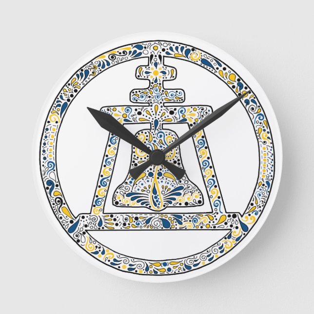 Flussufer, Kalifornien - ein Tribut Runde Wanduhr (Vorderseite)