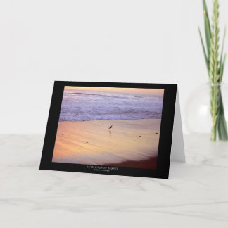 Flussuferläufer am Sonnenuntergang: Ventura-Strand Karte