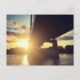 Flussunterfahrten-Kreuzfahrt Postkarte