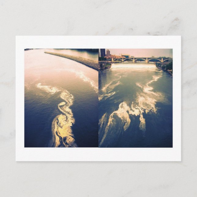 Flusswolken Postkarte (Vorderseite)