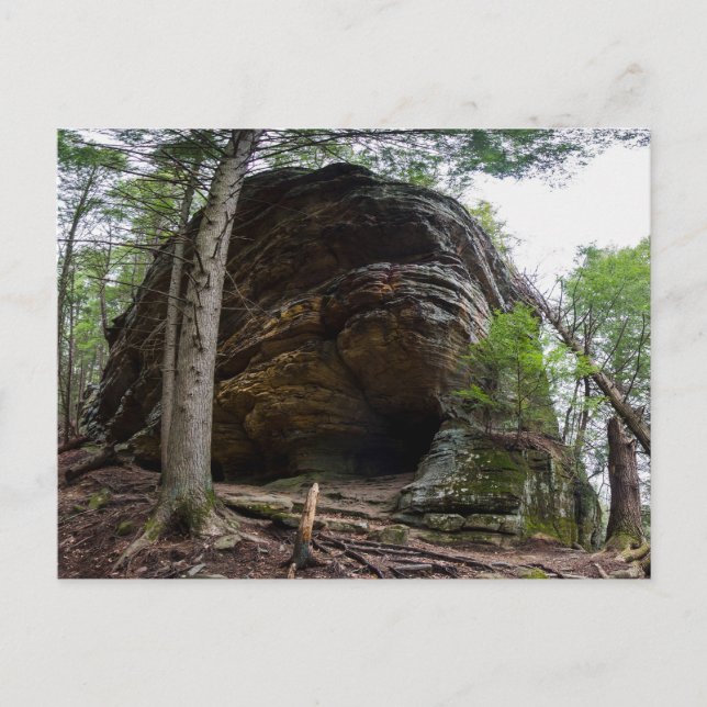 Flüsterhöhle, Hocking Hills SP, Ohio Postkarte (Vorderseite)